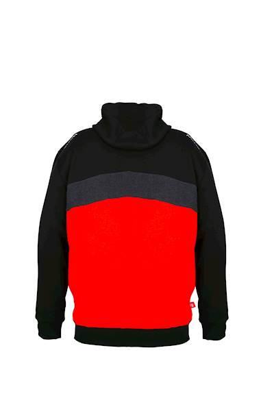 ZIPPED HOODY TRI-COLOR X-LARGE