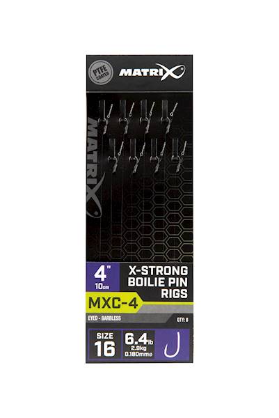 MXC-4 Sz 16 Barbless0.165mmXSBo- Przypony