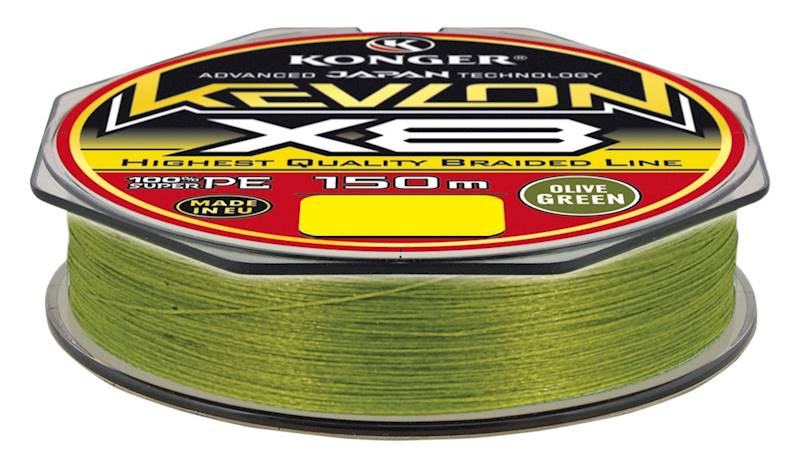 PLECIONKA KEVLON OLIVE GREEN X8 0,08/150 KONGER