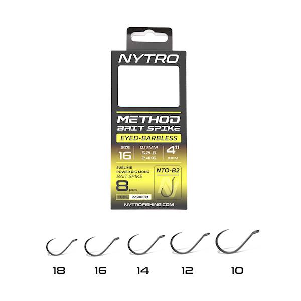 Przypony NYTRO METHOD BAIT SPIKE 4"/10CM #16/0,17