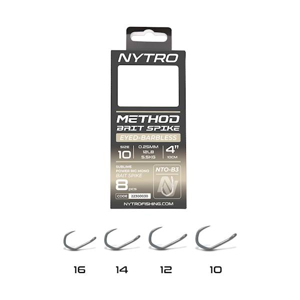 Przypony NYTRO METHOD BAIT SPIKE 4"/10CM #10/0,25
