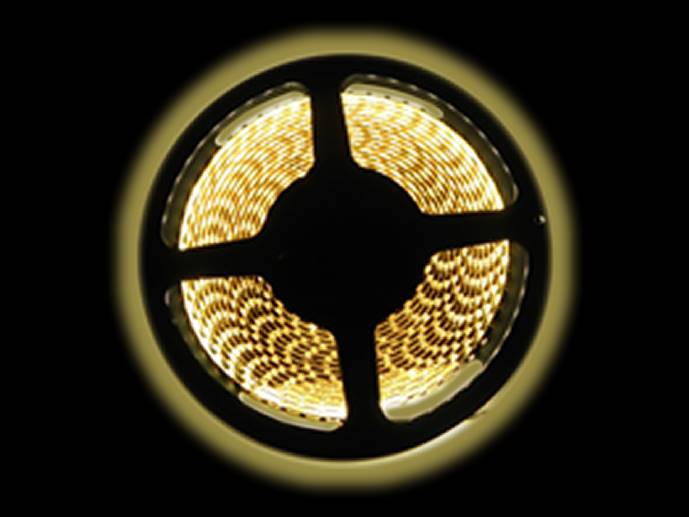 Taśma LED SMD3528 120/m IP65  biała ciepła 5m