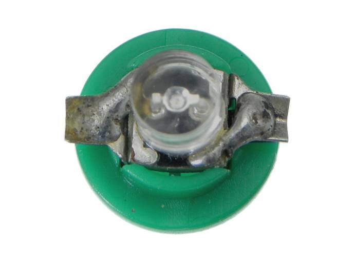 Żarówka B8.5d 1LED płaska, zielona 