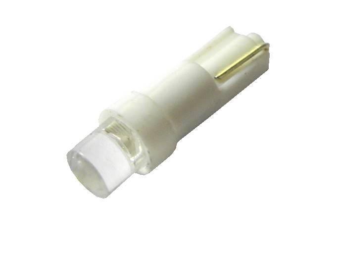 ŻARÓWKA SAM. T5 1 LED 5mm WKLĘSŁA BIAŁA