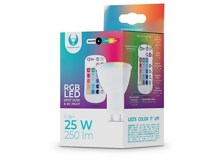 Żarówka LED GU10 RGB 5W