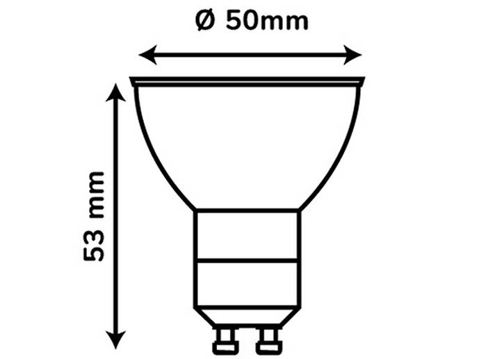 ŻARÓWKA LED GU10 1W B.ZIMNY