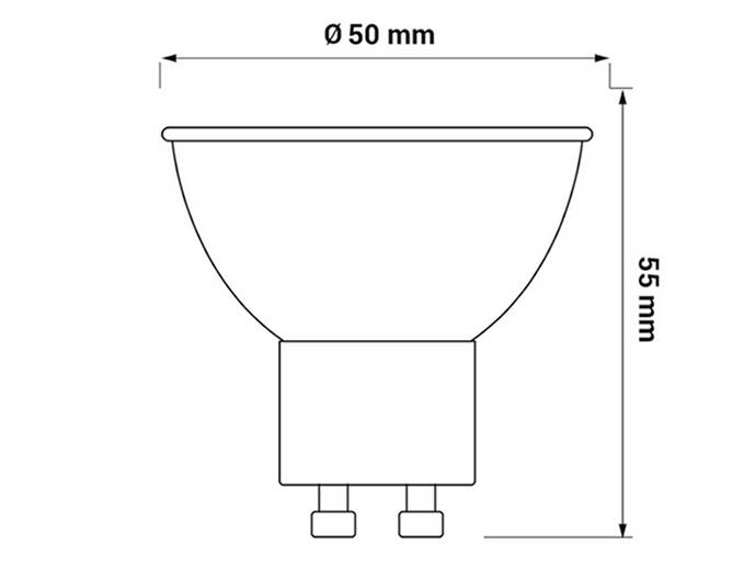 ŻARÓWKA LED GU10 3W 230V B.DZIENNA