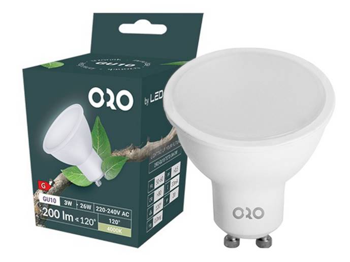 ŻARÓWKA LED GU10 3W 230V B.DZIENNA