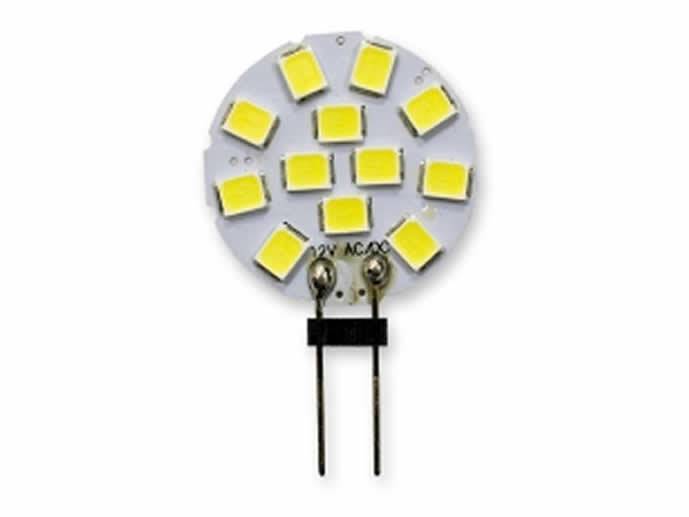 Żarówka LED G4 2w talerzyk  12V  b.zimny