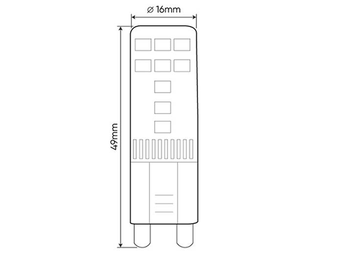 ŻARÓWKA LED G9  4W B.CIEPŁA
