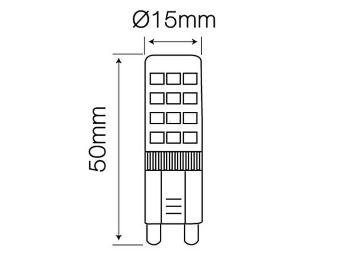 ŻARÓWKA LED G9  4W B.ZIMNA