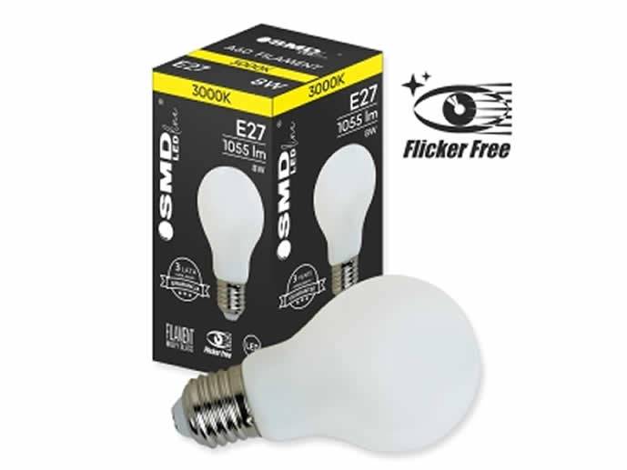 Żarówka LED E27 8W b.ciepły mleczna