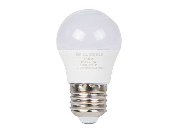ŻARÓWKA LED E27 7W B.DZIENNY kulka