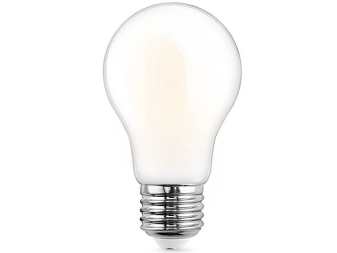 Żarówka LED E27 8,5W b.ciepły filament mleczny