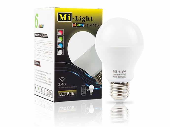 Żarówka LED E27 6,0W 2,4g/W-fi rgb+b.c