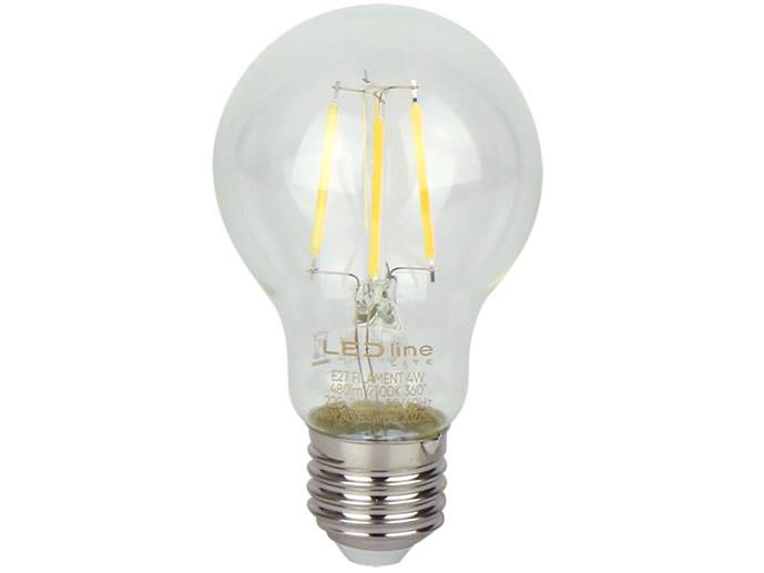 Żarówka LED E27 4W biała ciepła filament