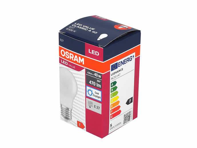 Żarówka LED E27 5W b.zimna kulka