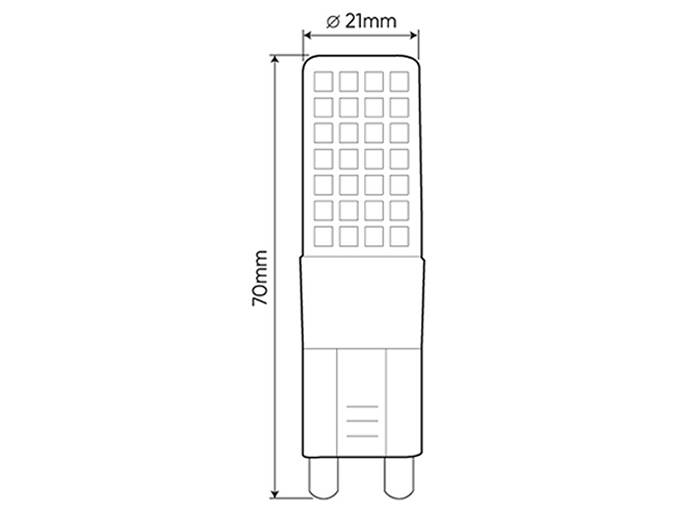 ŻARÓWKA LED G9 230V 8W B.dzienny