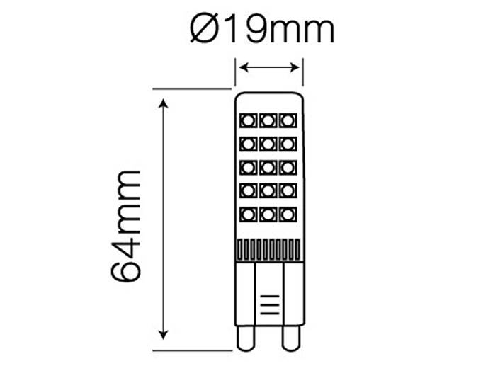 ŻARÓWKA LED G9 230V 8W B.ZIMNY