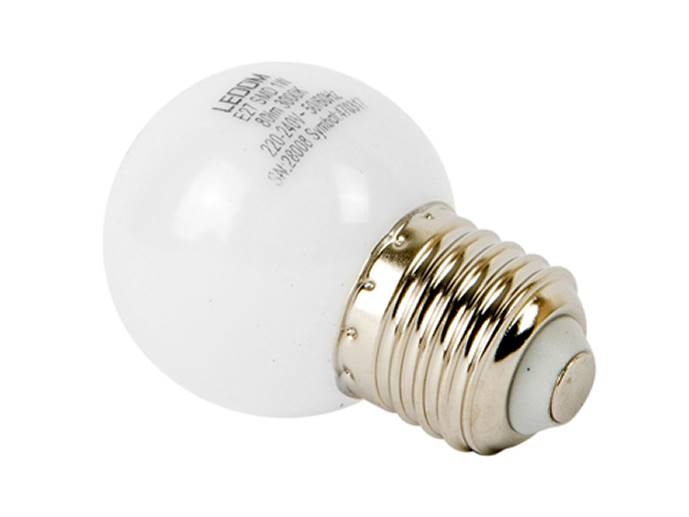Żarówka LED E27 1W mała kulka, biała ciepła