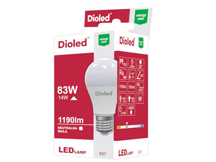 ŻARÓWKA LED E27 14W B.DZIENNY