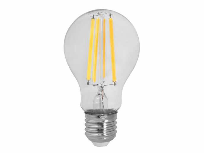 Żarówka LED E27 12W tradycyjna, ciepła, filament 