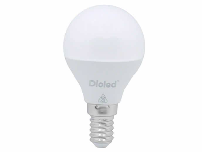 Żarówka LED E14 4W mała kulka, biała ciepła