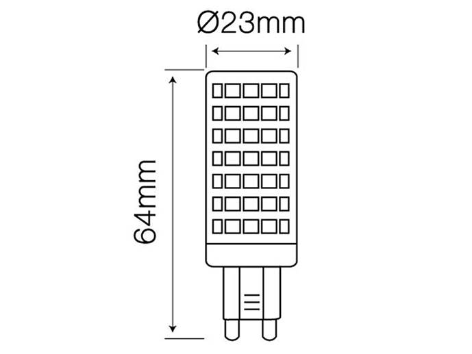 ŻARÓWKA LED  G9 12W B.ZIMNY