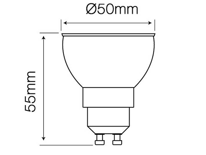 ŻARÓWKA GU10 10W B.DZIENNY 230V CERAM DIMMABLE