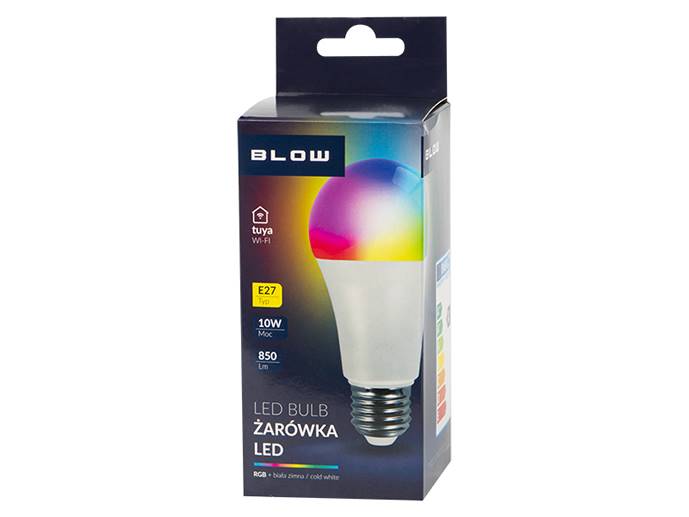 Żarówka E27 10W  RGB TUYA  ster.smatfonem