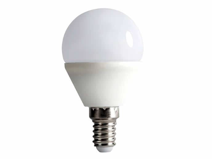 Żarówka LED E14 6W mała kulka, biała ciepła 