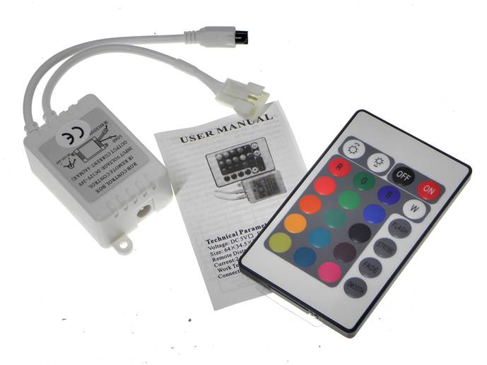 Zestaw akwariowy RGB 27cm z pilotem