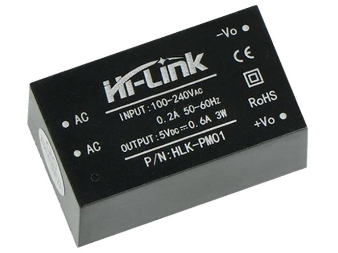 Zasilacz miniaturowy plastikowy 5V 0,6A 3W
