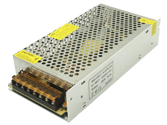 Zasilacz montażowy 12V 16,6A 200W