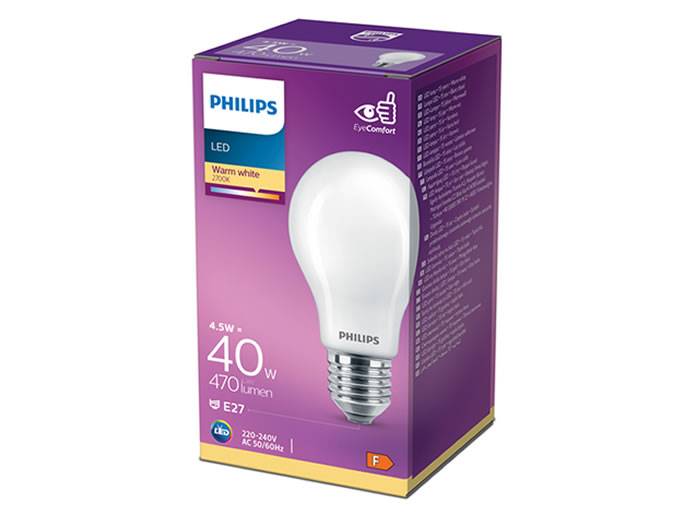 ŻARÓWKA  LED PHILIPS E27 4,5W MAT BC