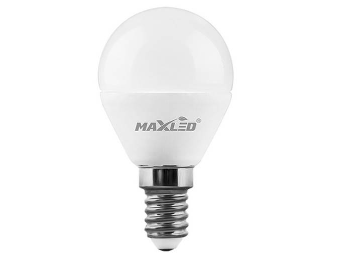Żarówka LED E14 8W mała kulka, biała neutralna