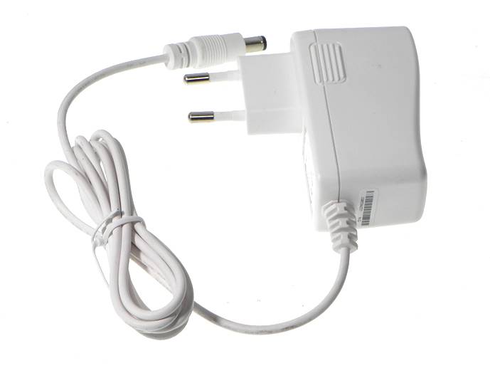 Zasilacz wtyczkowy 12V 1A 12W,  biały 