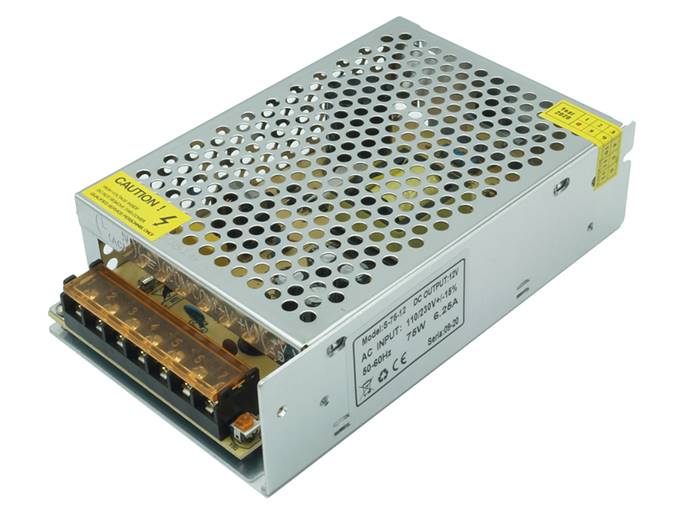 Zasilacz montażowy 12V 6,25A 75W