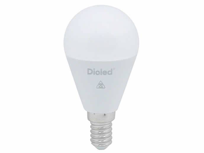 Żarówka LED E14 9W kropla/ kulka, biała ciepła 