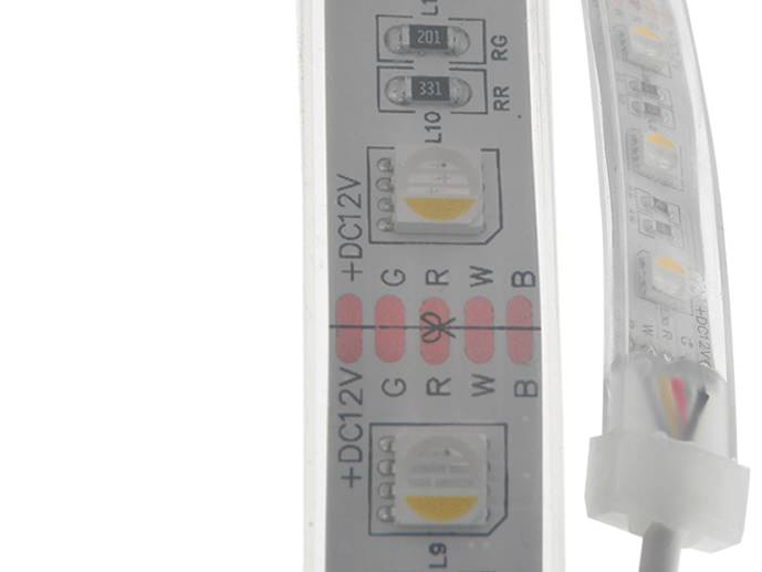 Taśma LED SMD5050 60/m IP67 RGBW ciepła 1m