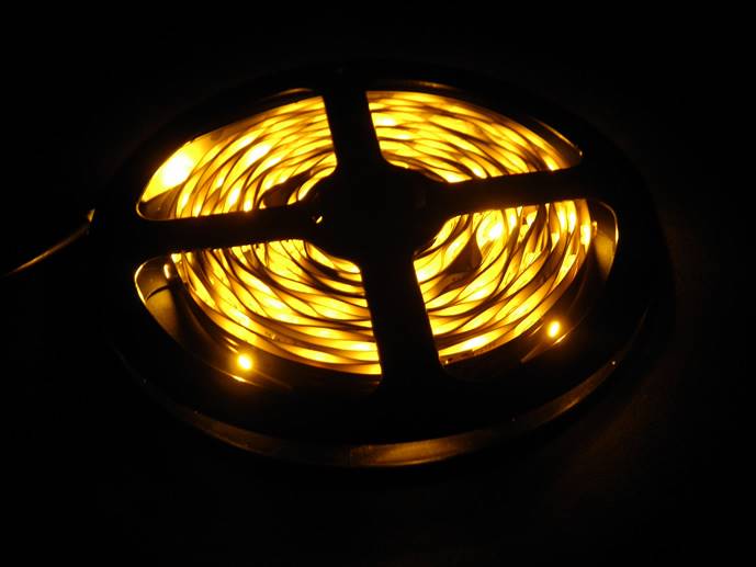 Taśma LED SMD3528 30/m żółta 5m