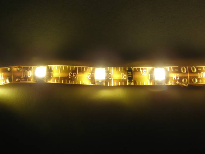 Taśma LED 5mm żelowana biała ciepła 5cm