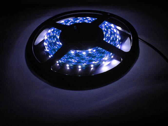 Taśma LED 5mm niebieska 5m