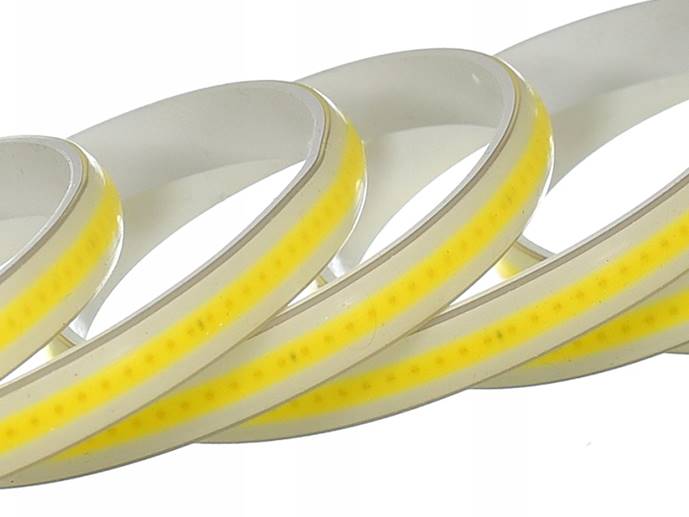 Taśma COB 230V biała ciepła 1m