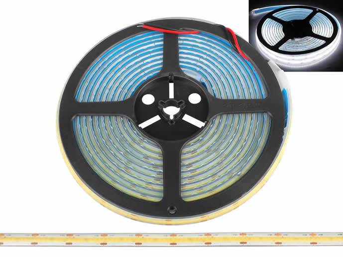 Taśma COB 9,6W/m IP67 biała dzienna 5m