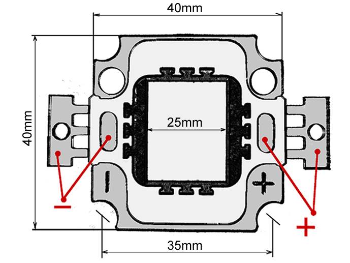 SMD do reflektora 100W biały ciepły 