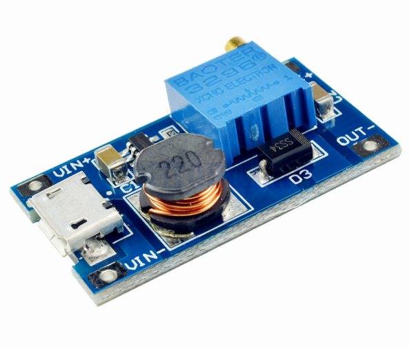 Przetwornica STEP-UP BOOST 2V-24V MT3608 MicroUSB