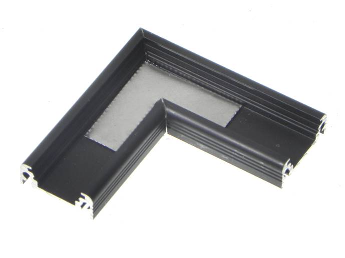 Łącznik kątowy SURFACE10 czarny 