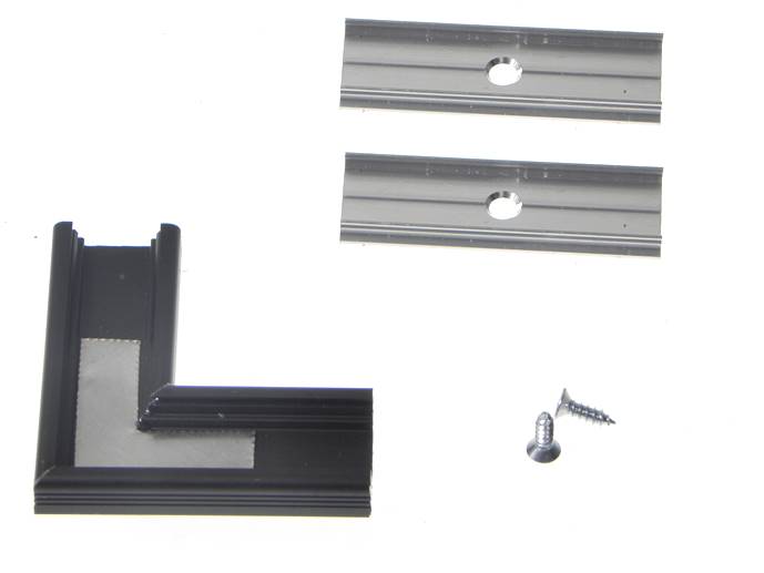 Łącznik kątowy SURFACE10 czarny 