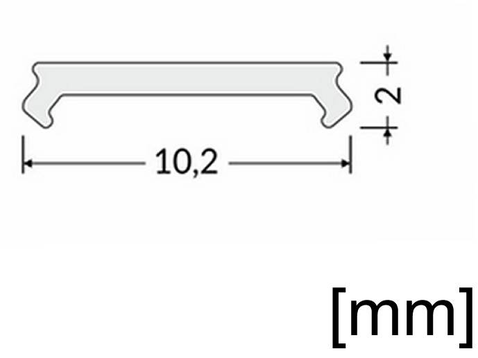 Klosz C2 klik mleczny 2m slim